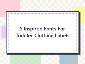 Retro-Inspired Fonts for Toddler Clothing Labels